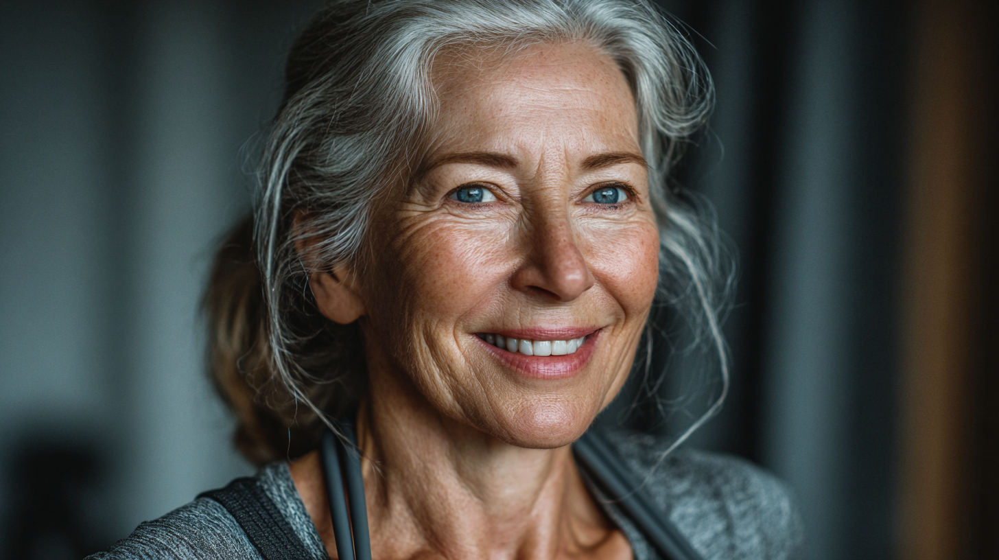 Група активних людей зрілого віку під час тренування